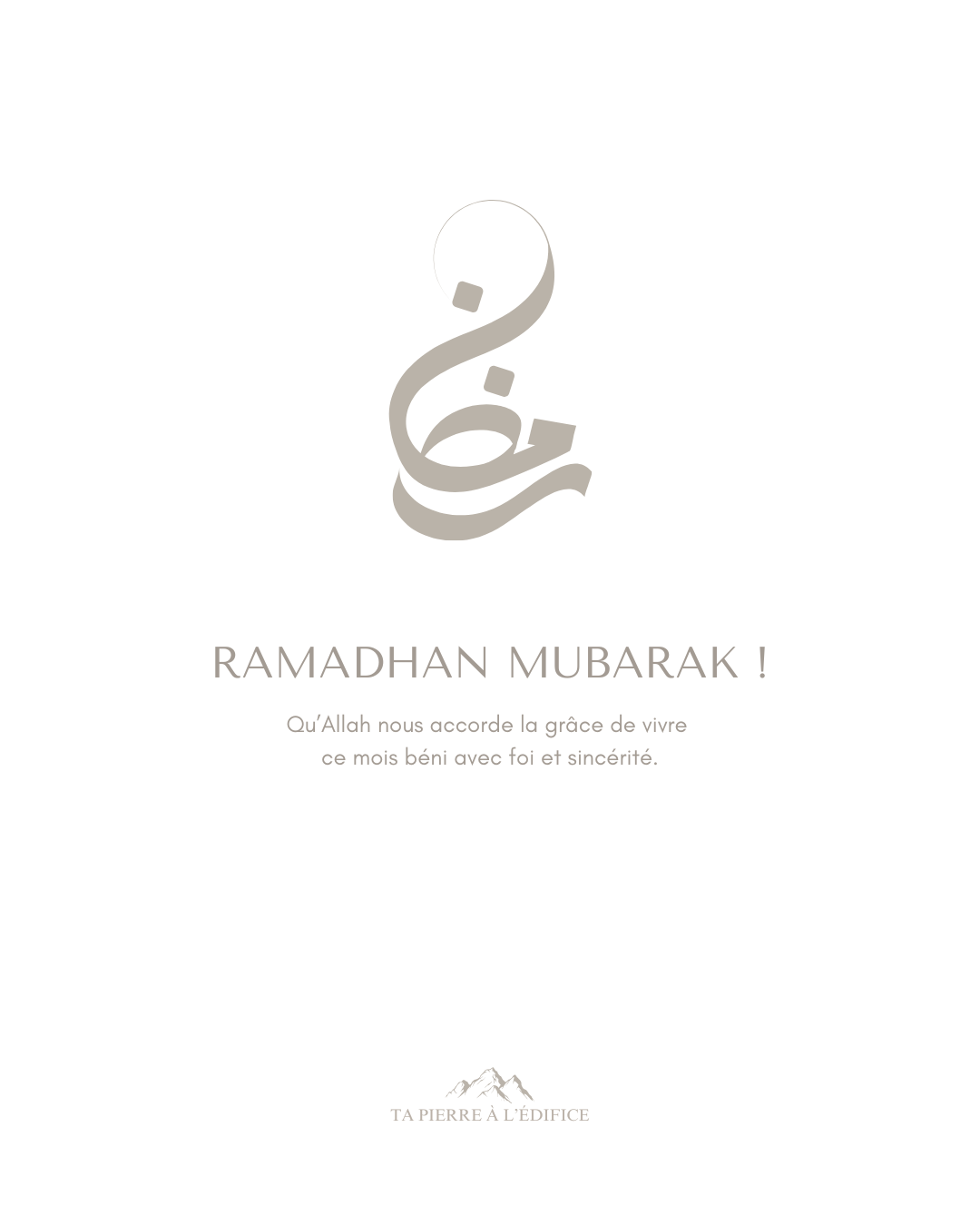 E-journal : Ramadhan, une pause méditative - Blanc